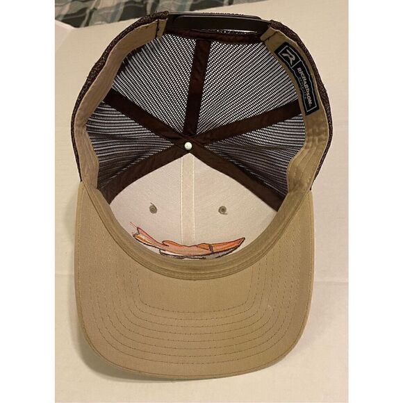 Richardson 112 Trucker Hat SnapBack Adjustable Tan Fishing Fish Hat - Picture 4 of 4